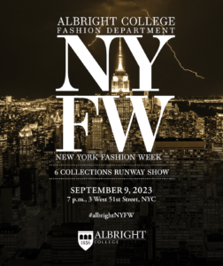 Albright College Fashion Department NYFW show, Sept. 9, 2023, New York